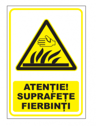 Indicatoare de avertizare Indicatoare de avertizare - avertisment suprafete fierbinti